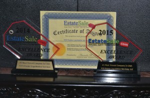 Winner 2013, 2014 & 2015 Most Viewed Estate Sale Company in Utah